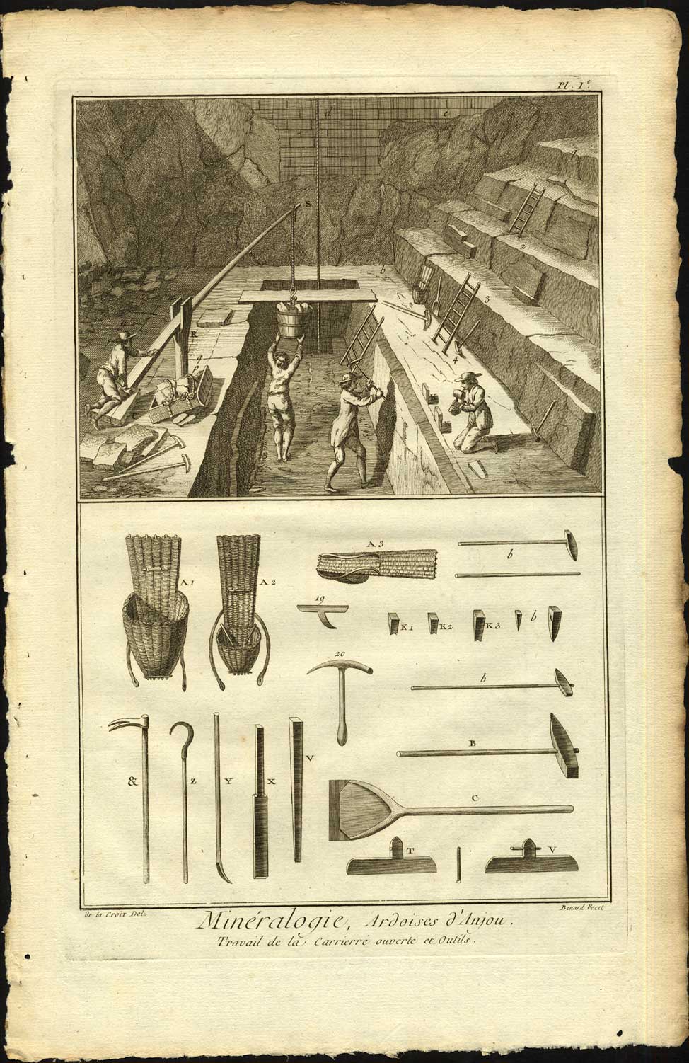 Bb09369 416x642 7 Antique Prints-SLATE MINE-MINERALOGY-INDUSTRY-ANJOU-FRANCE-Diderot-Benard-1751