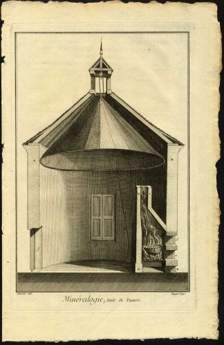 Antique Print-SMOKE BLACK-MINERALOGY-INDUSTRY-FURNACE-Diderot-Benard-1751