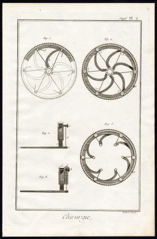 Antique Print-SURGERY-SURGICAL INSTRUMENTS-MEDICINE-GYNAECOLOGY-Diderot-1751