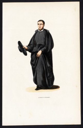 Antique Costume Print-SOMASCHI FATHERS-SOMASCANS-ITALY-Wahlen-1843