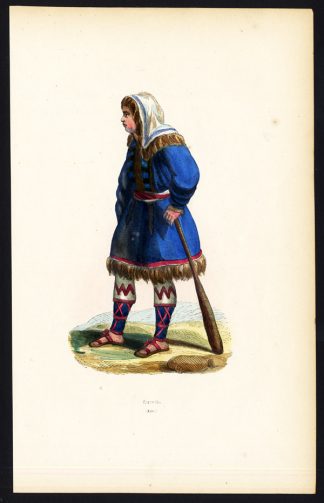 Antique Costume Print-KURECK-SAKAS-KAZAHSTAN-Wahlen-1843
