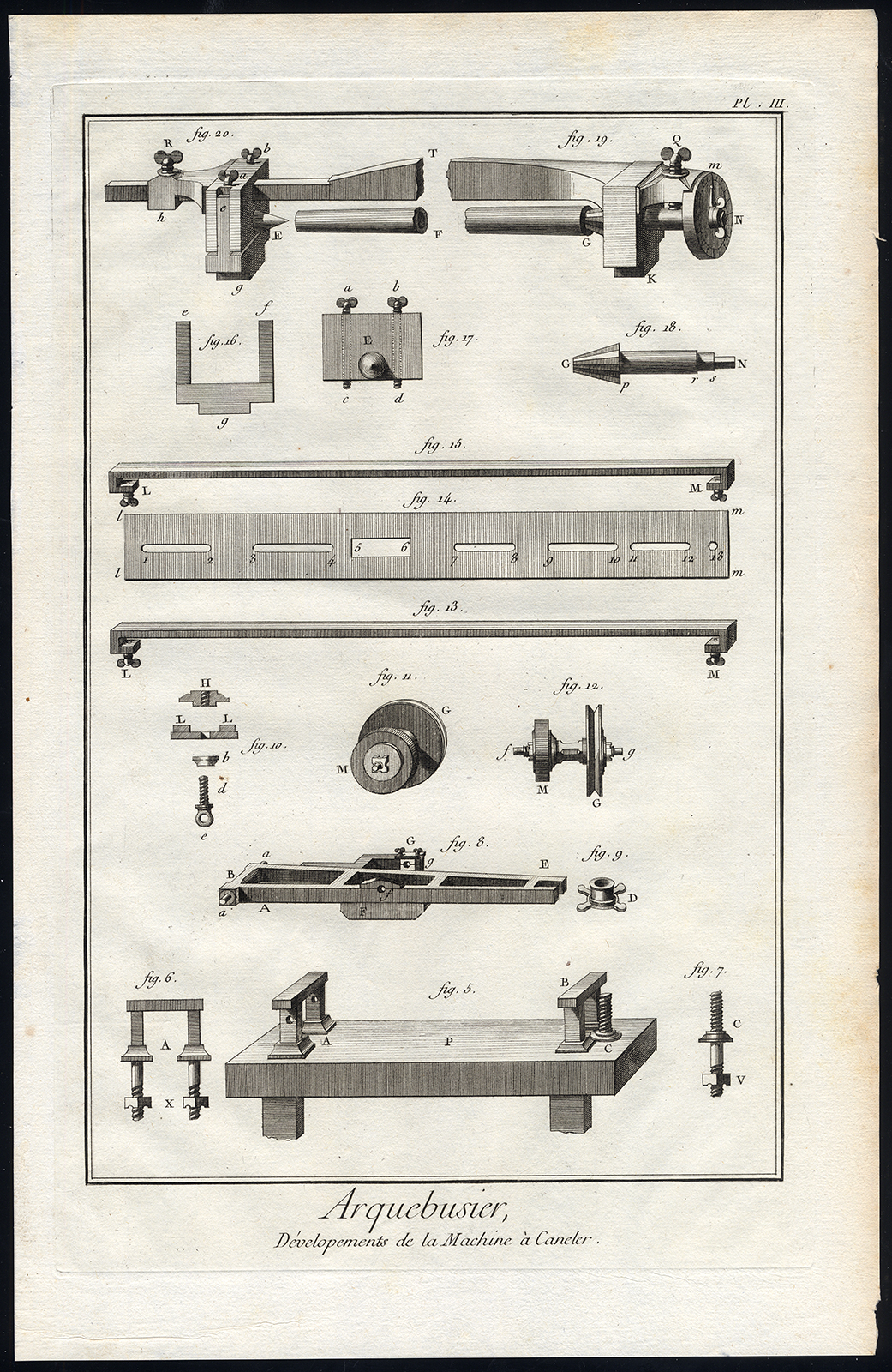 Bb13922 2 416x639 6 Antique Prints-ARQUEBUS MAKING-GUN-RIFLE-FIREARM-HARQUEBUS-Diderot-1751 - Image 3