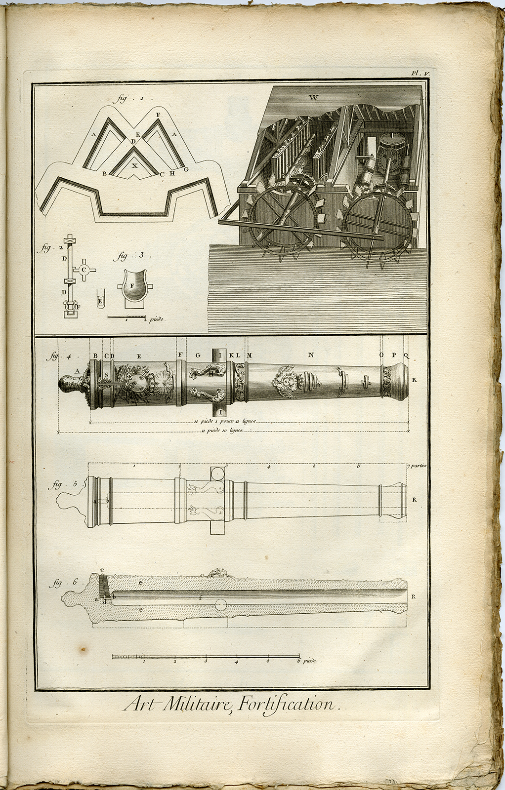 , 17 Antique Prints-MILITARY-FORTIFICATION-WEAPON-CANNON-CATAPULT-WAR-Diderot-1751, Pictura Antique Prints