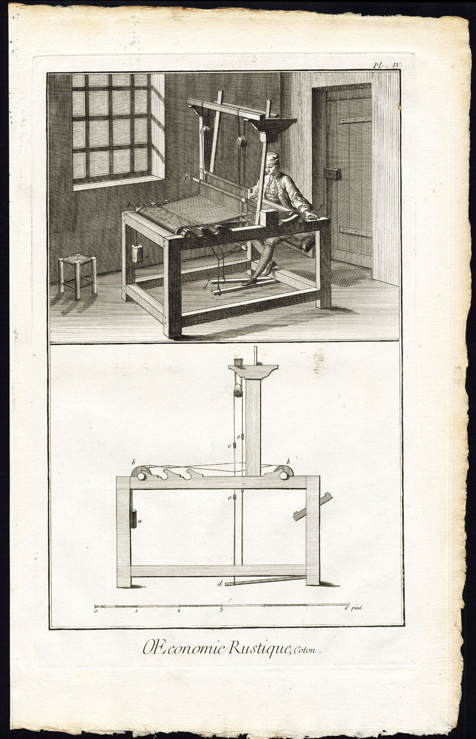 , 5 Antique Prints-AGRICULTURE-COTTON INDUSTRY-CLOTHING-ECONOMY-Diderot-1751, Pictura Antique Prints
