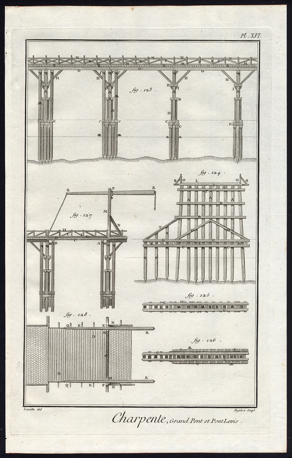 Bb14268b 2 416x652 4 Antique Prints-CARPENTRY-CARPENTER-BUILDING-CONSTRUCTION-BRIDGE-Diderot-1751 - Image 2