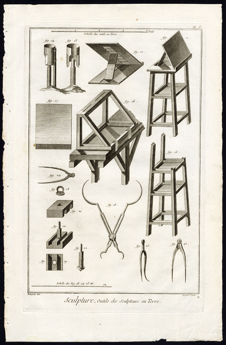 Bb15756 416x636 5 Antique Prints-SCULPTING-SCULPTURE-CLAY-PLASTER-WORKSHOP-Diderot-Benard-1751 - Image 2