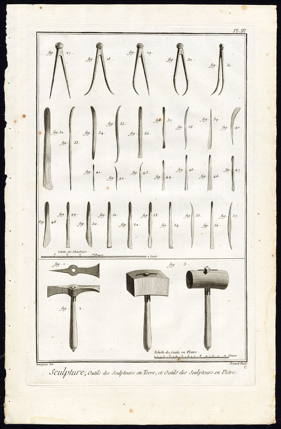 Bb15757 416x633 5 Antique Prints-SCULPTING-SCULPTURE-CLAY-PLASTER-WORKSHOP-Diderot-Benard-1751 - Image 3