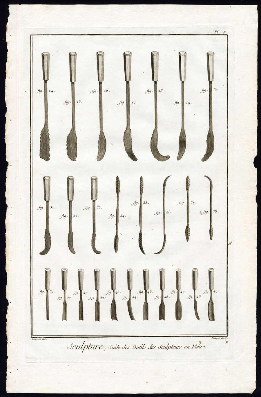 Bb15759 416x631 5 Antique Prints-SCULPTING-SCULPTURE-CLAY-PLASTER-WORKSHOP-Diderot-Benard-1751 - Image 5