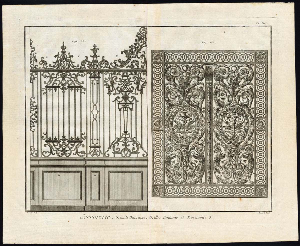 , 57 Antique Prints-LOCKSMITH-KEY-WORKSHOP-TOOLS-Diderot-Benard-1751, Pictura Antique Prints