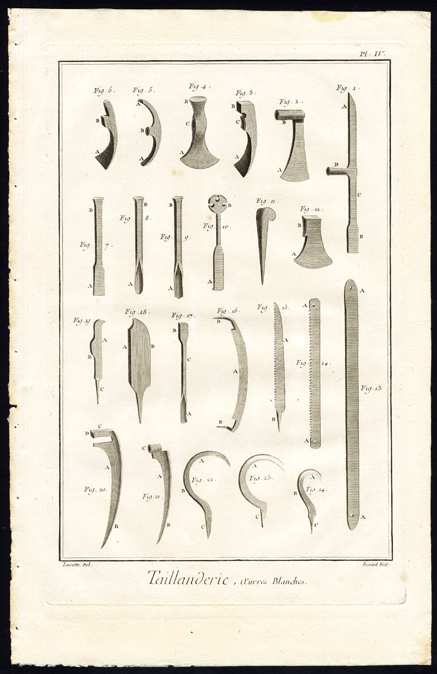 , 10 Antique Prints-TOOLMAKER-FORGING-WORKSOP-TAIILANDERIE-Diderot-Benard-1751, Pictura Antique Prints