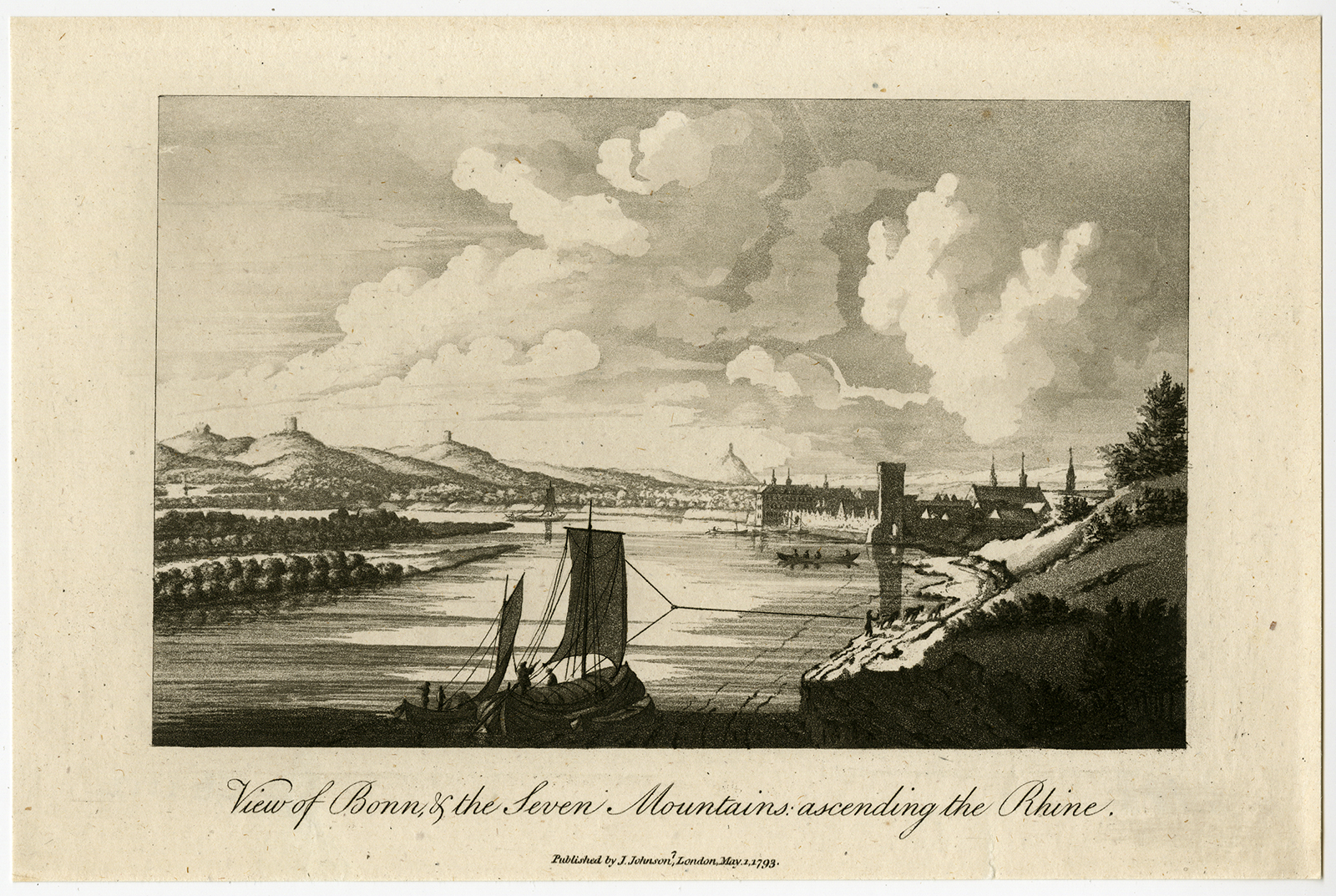 , Antique Print-BONN-SIEBENGEBIRGE-RHINE-GERMANY-Anonymous-1793, Pictura Antique Prints
