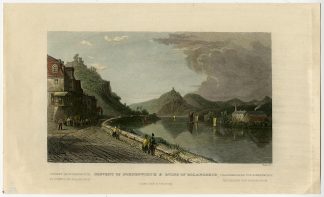 Antique Print-NONNENWORTH-ROLANDSECK-REMAGEN-RHINE-GERMANY-Hall-ca. 1850