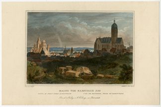 Antique Print-CATHEDRAL-MAINZ-GERMANY-Lange-Poppel-1842
