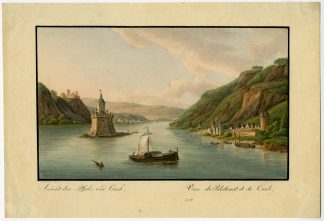 Antique Print-PALATINATE-KAUB-RHINE-GERMANY-Kraus-Gunther-ca. 1850