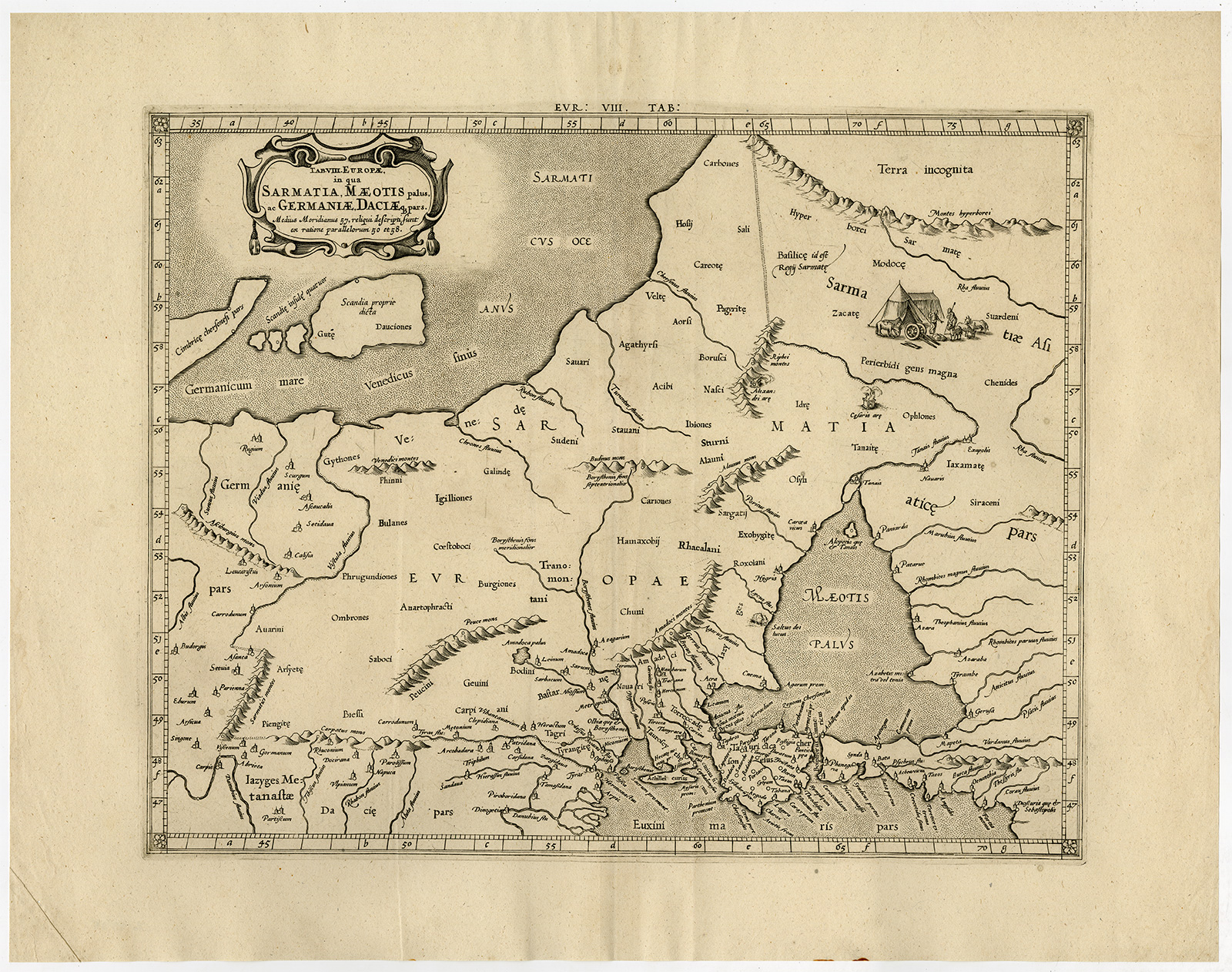 Cb2395 416x328 Antique Print-SARMATIA-BLACK SEA-BOSPORUS-Ptolemy-Mercator-1698 - Image 2