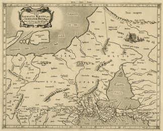 Antique Print-SARMATIA-BLACK SEA-BOSPORUS-Ptolemy-Mercator-1698