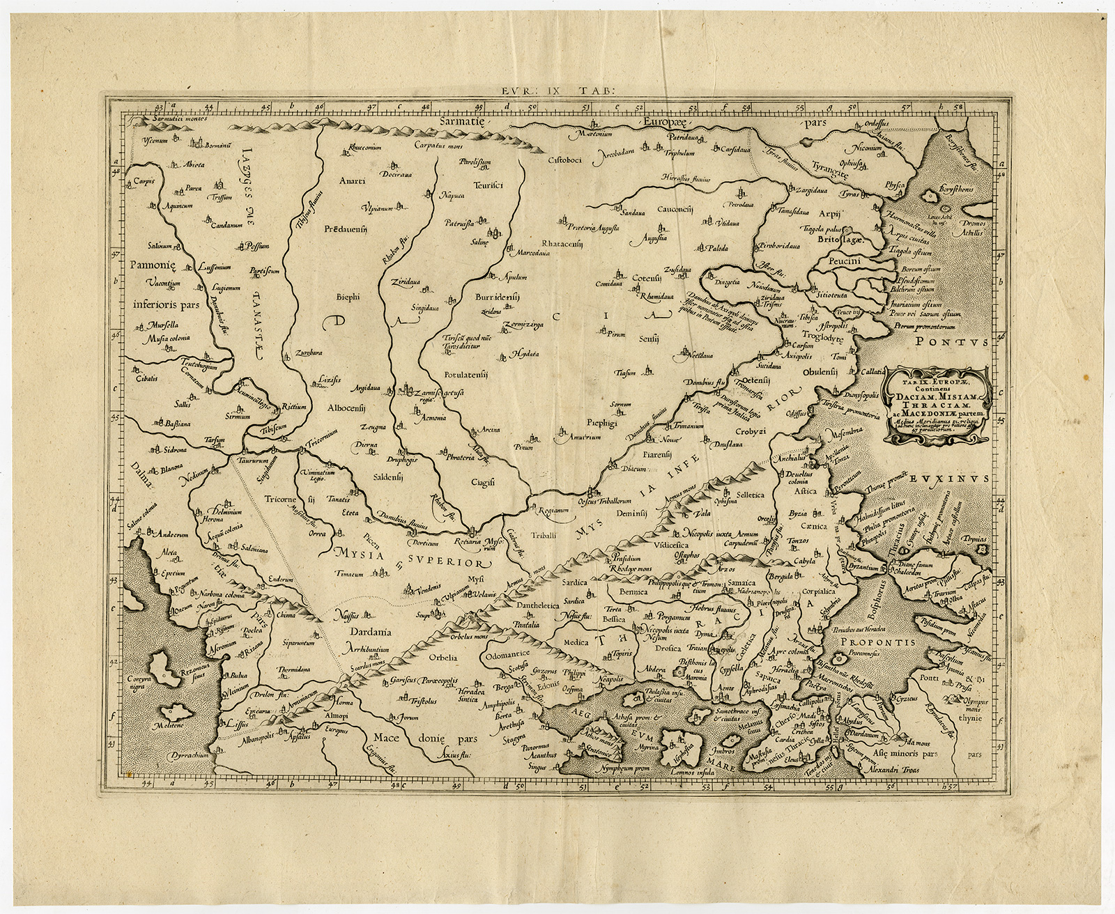 Cb2396 416x341 Antique Print-BULGARIA-RUMANIA-DANUBE-BLACK SEA-BOSPORUS-Ptolemy-Mercator-1698 - Image 2