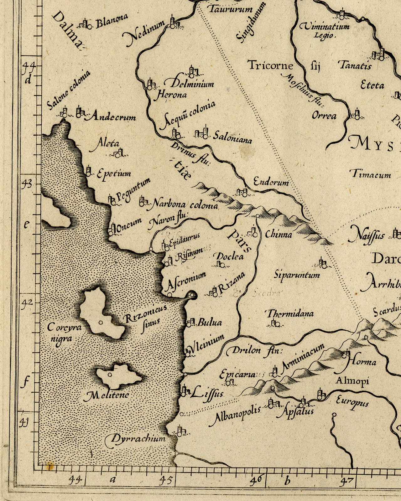 Cb2396d 416x520 Antique Print-BULGARIA-RUMANIA-DANUBE-BLACK SEA-BOSPORUS-Ptolemy-Mercator-1698 - Image 5