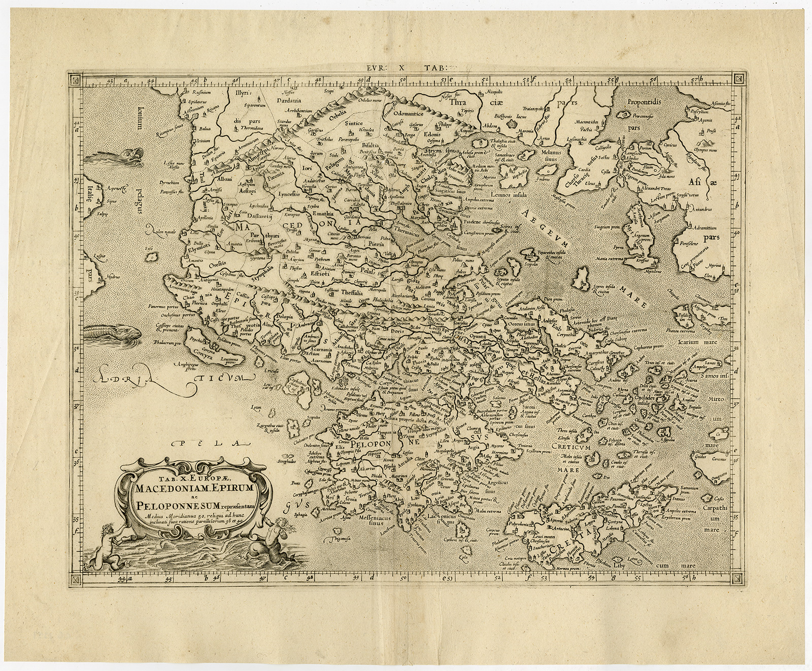Cb2397 416x344 Antique Print-GREECE-MACEDONIA-CRETE-Ptolemy-Mercator-1698 - Image 2