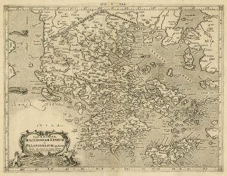 Antique Print-GREECE-MACEDONIA-CRETE-Ptolemy-Mercator-1698