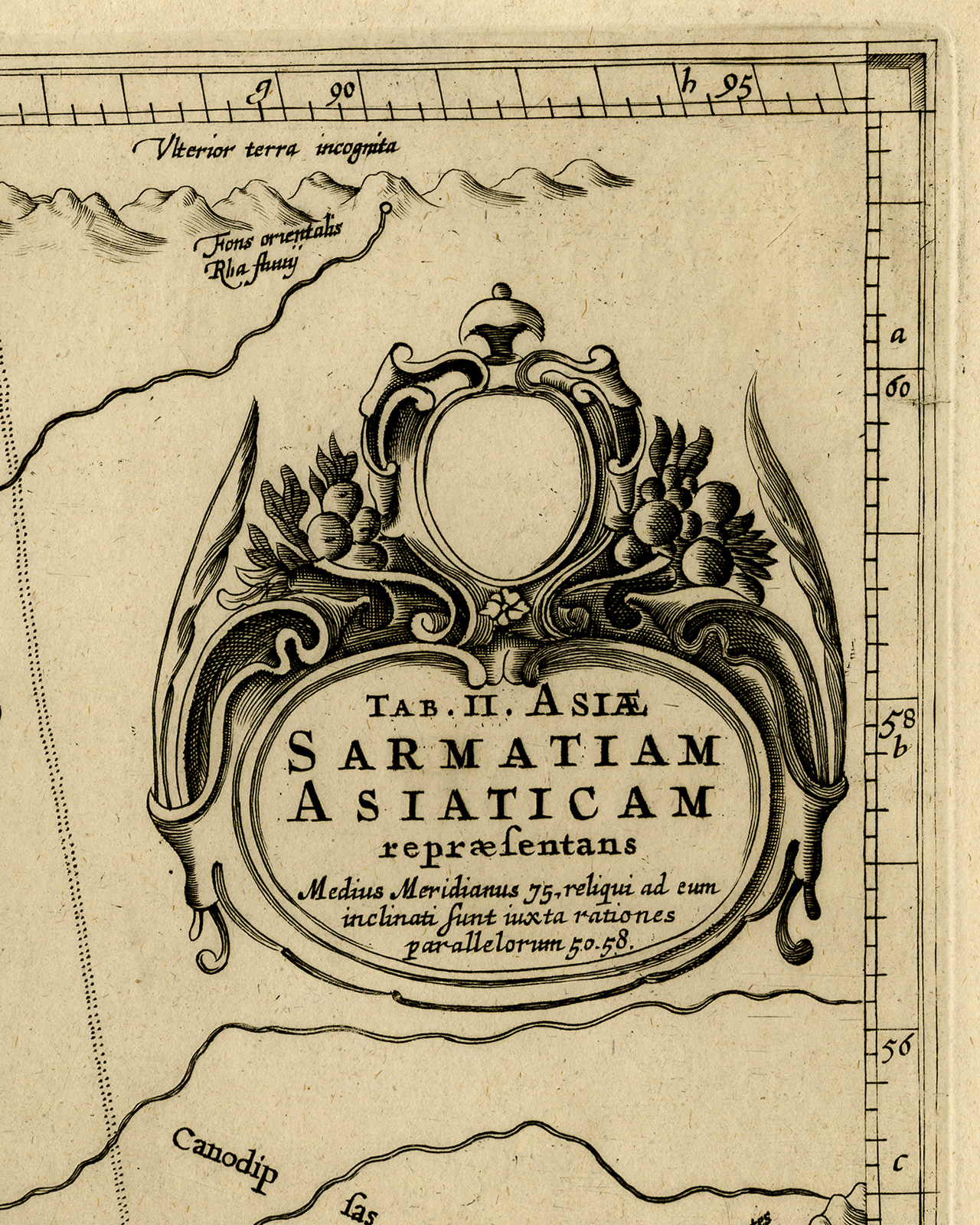 , Antique Print-RUSSIA-BLACK SEA-SARMATIAM-Ptolemy-Mercator-1698, Pictura Antique Prints