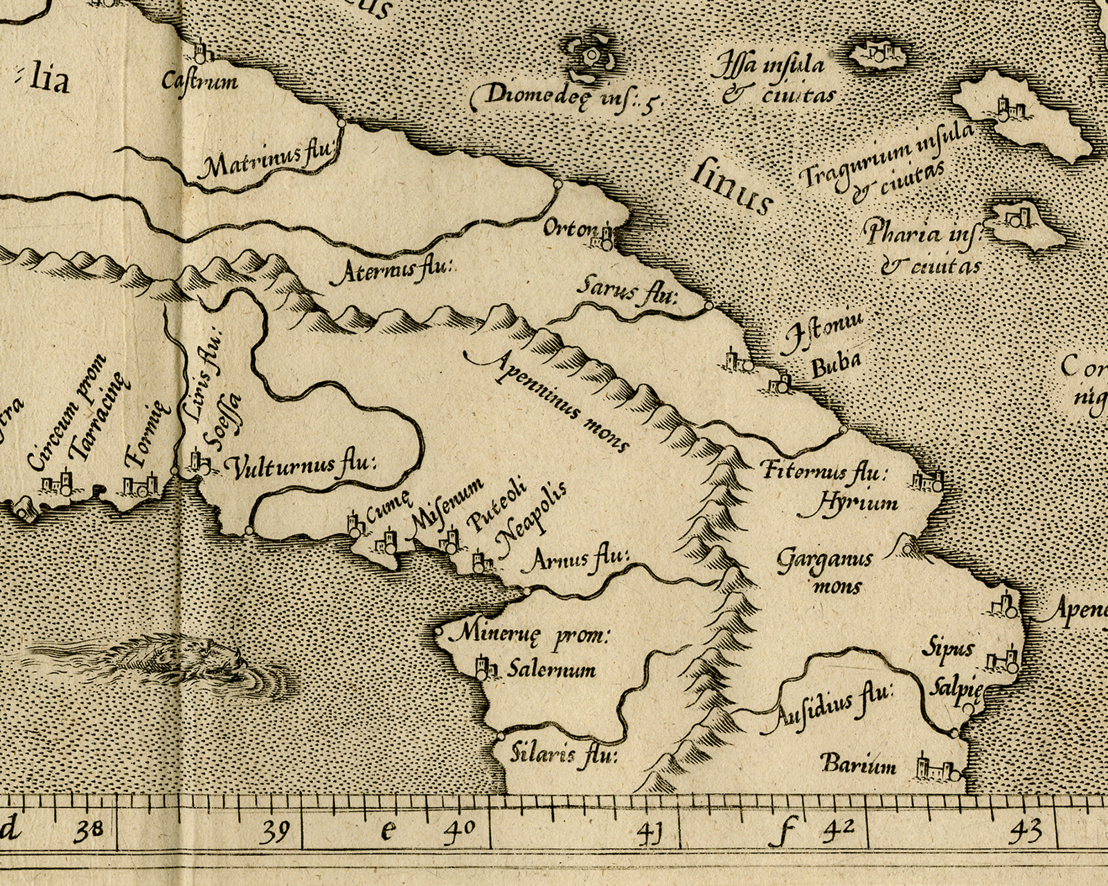 Cb2408d 416x333 Antique Print-BALKAN-CROATIA-SERBIA-BOSNIA-Ptolemy-Mercator-1698 - Image 5