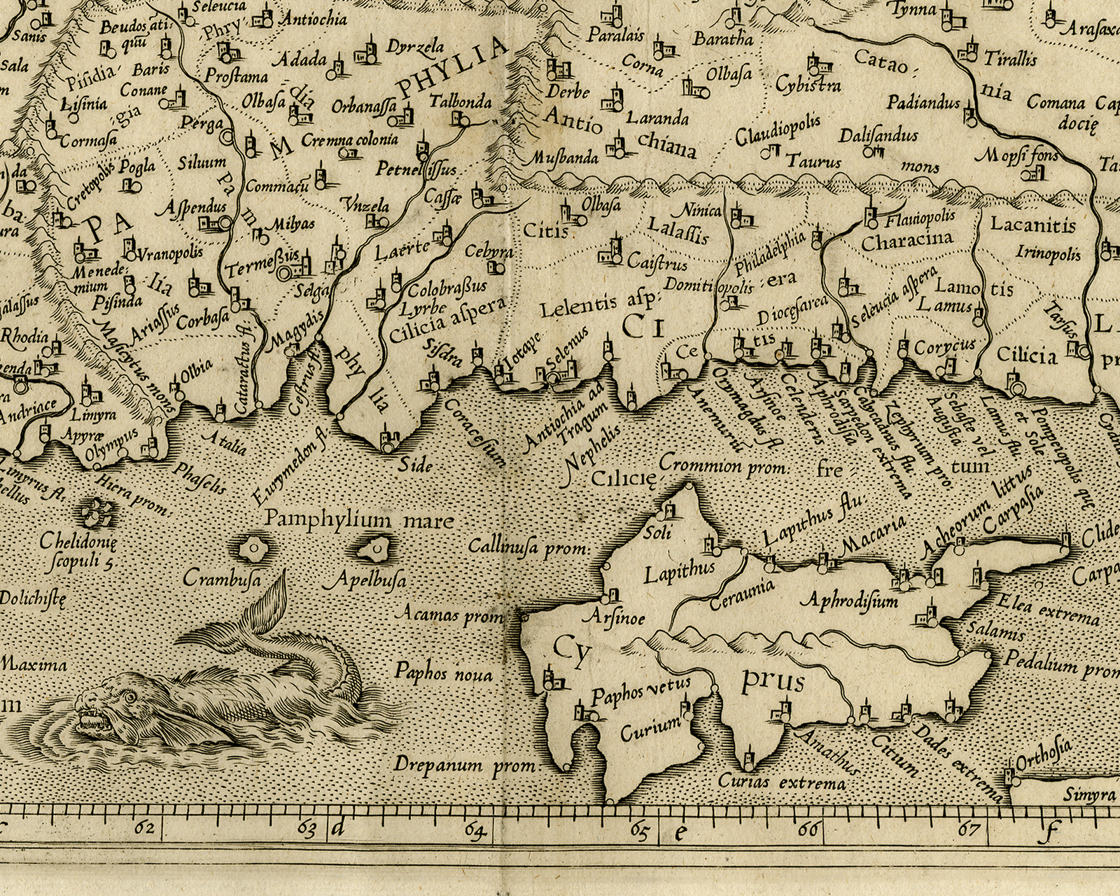 Cb2410c 416x333 Antique Print-TURKEY-CYPRUS-ASIA MINOR-Ptolemy-Mercator-1698 - Image 4