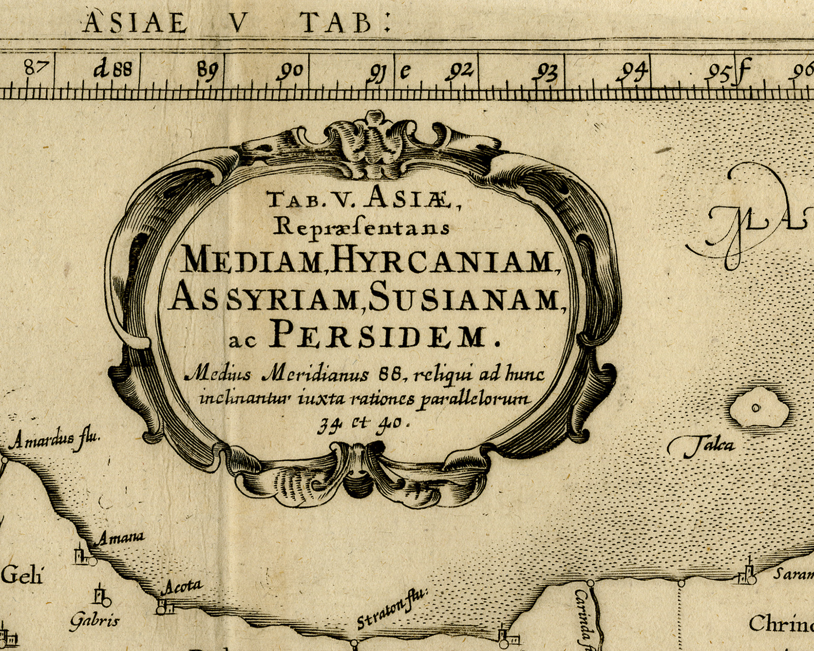 , Antique Print-IRAN-IRAQ-ARMENIA-Ptolemy-Mercator-1698, Pictura Antique Prints