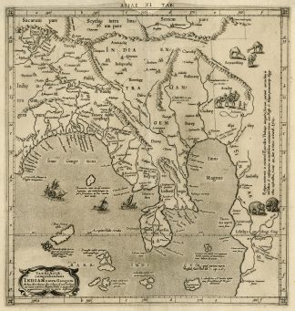 Antique Print-ASIA-INDIA-ELEPHANTS-Ptolemy-Mercator-1698