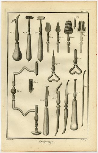 Antique Print-SURGERY-MEDICAL-TREPANNING-SKULL-Diderot-d'Alembert-1751