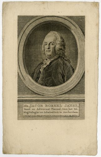 Antique Print-DUTCH HISTORY-PORTRAIT-JAKOB BOREEL-Houbraken-1749