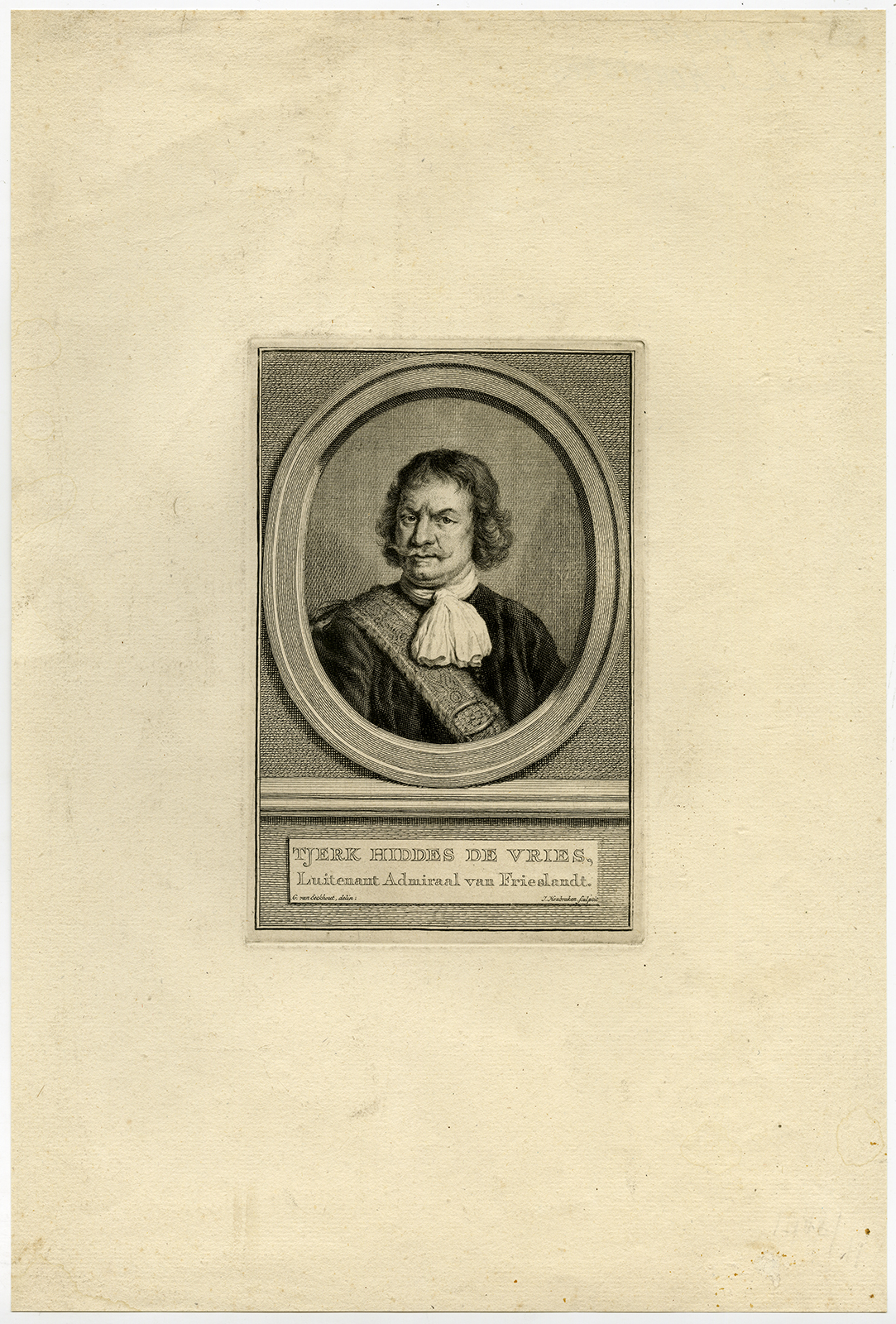 , Antique Print-DUTCH HISTORY-PORTRAIT-TJERK HIDDES DE VRIES-Houbraken-1749, Pictura Antique Prints