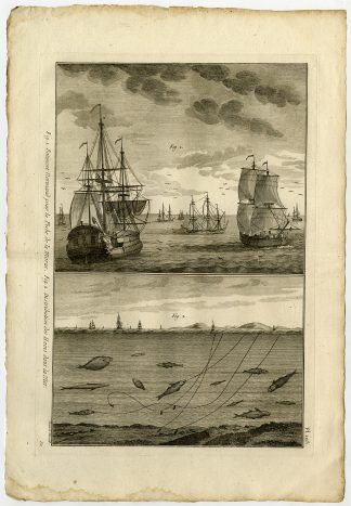 Antique Fishing Print-BOAT-NORMANDY-COD-Pl. 103-Panckoucke-1793