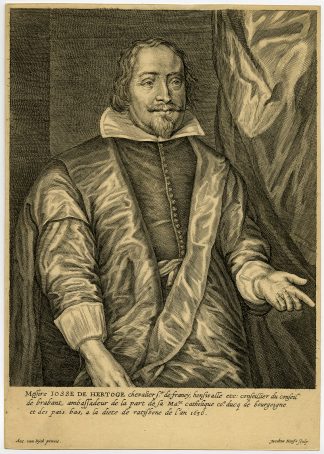 Antique Print-PORTRAIT-JOSSE DE HERTOGHE-KNIGHT-van Dyck-Neefs-c.1770