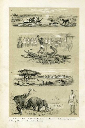 Antique Print-SOEDAN-TSCHAAD-DAHOMEY-1860