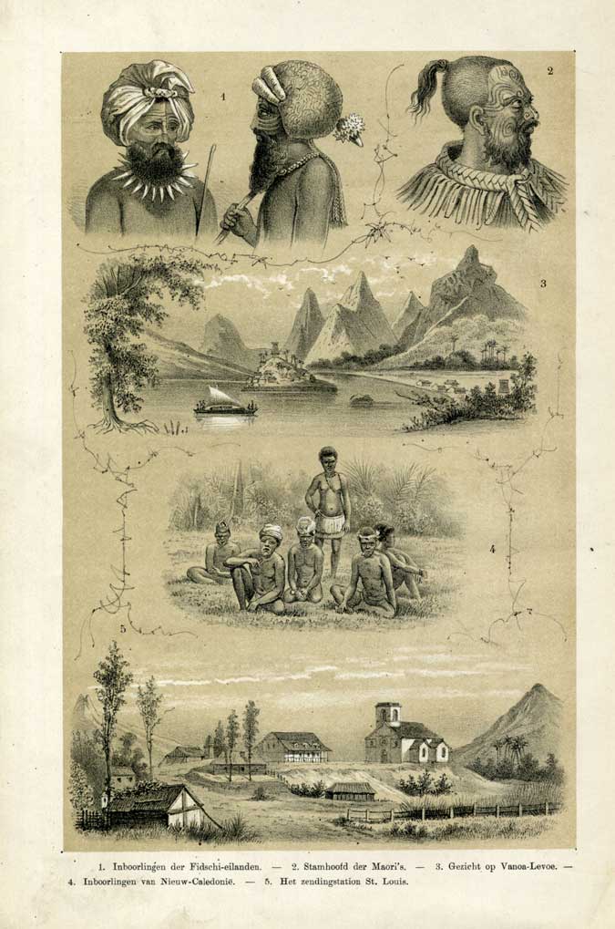 Eb00566 416x628 Antique Print-PACIFIC-FIJI-MAORI-CALEDONIA-1860