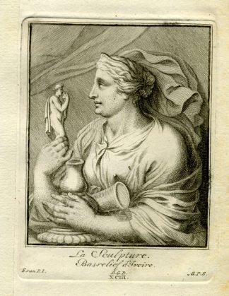 Antique Print-SCULPTURE-Engraving-Bossuit-Pool-1727