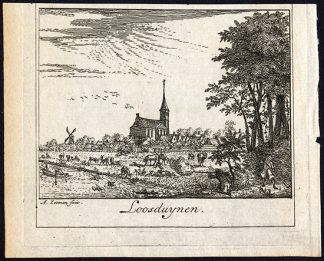 Antique Print-LOOSDUINEN-NETHERLANDS-Zeeman-1730