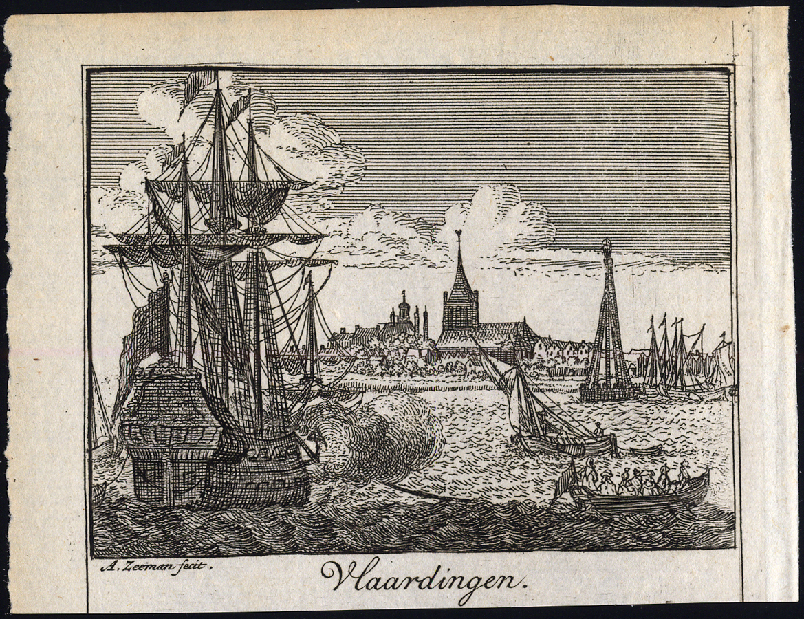 , Antique Print-VLAARDINGEN-NETHERLANDS-Zeeman-1730, Pictura Antique Prints