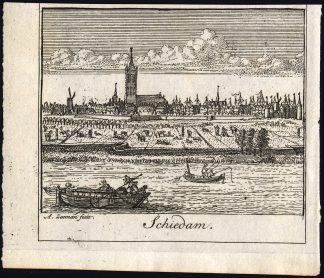 Antique Print-SCHIEDAM-NETHERLANDS-de Bruin-Zeeman-1730