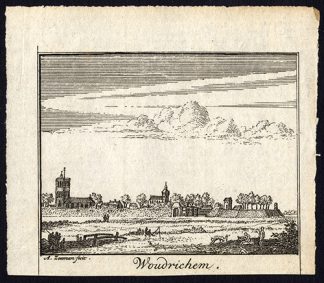 Antique Print-WOUDRICHEM-NETHERLANDS-de Bruin-Zeeman-1730