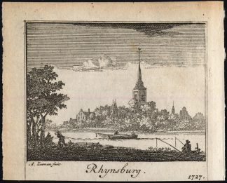 Antique Print-RIJNSBURG-KATWIJK-NETHERLANDS-de Bruin-Zeeman-1730