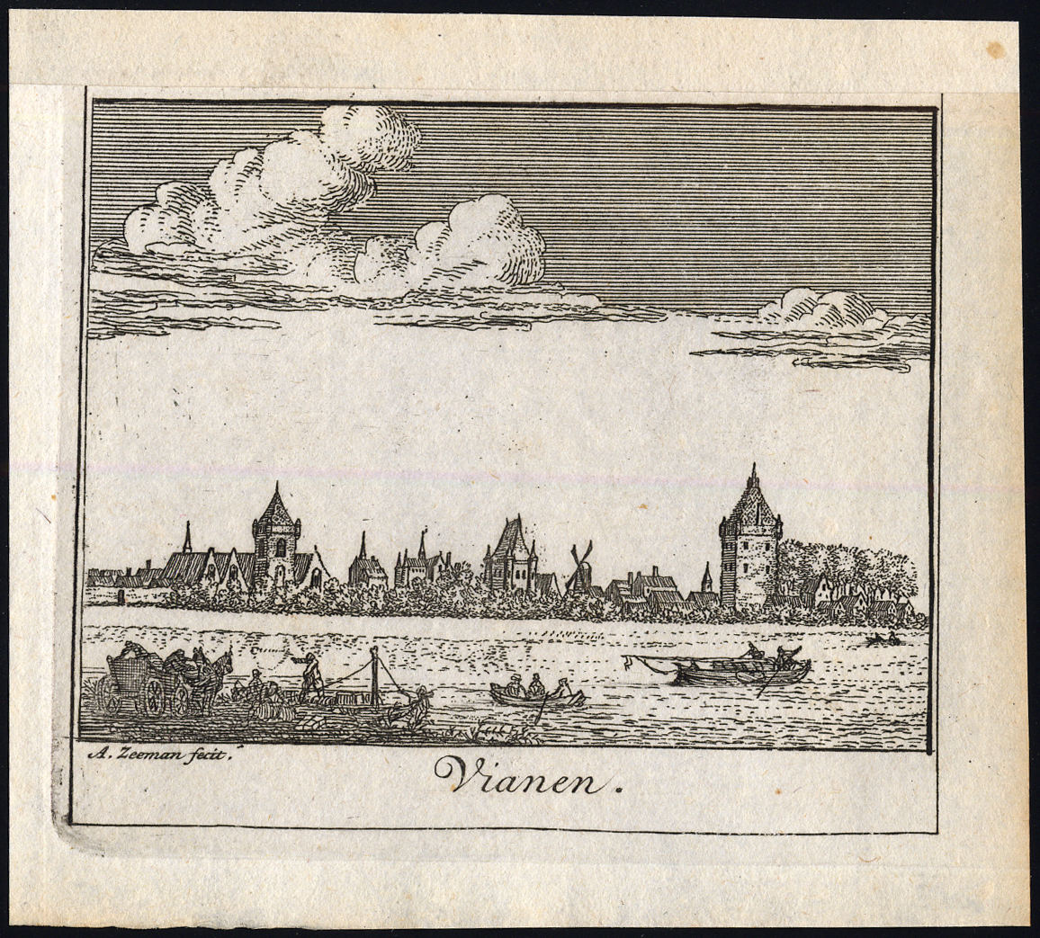 , Antique Print-VIANEN-NETHERLANDS-de Bruin-Zeeman-1730, Pictura Antique Prints
