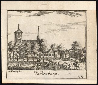 Antique Print-VALKENBURG-NETHERLANDS-Zeeman-1730