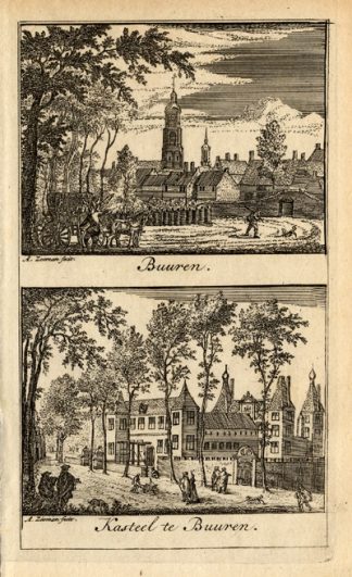 Antique Print-BUREN-NETHERLANDS-de Bruin-Zeeman-1730