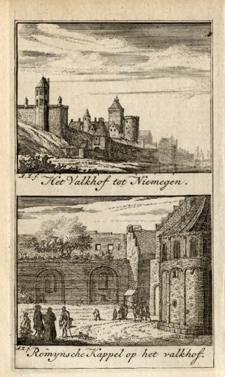 Antique Print-NIJMEGEN-VALKHOF-NETHERLANDS-Zeeman-1730