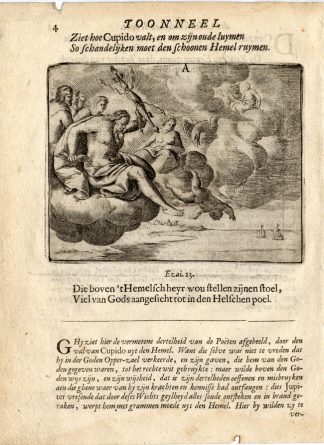 Antique Print-JUPITER-SATURN-CUPID-AMOR-Vondel-1661