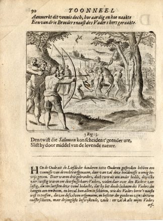 Antique Print-BROTHER-FATHER-LOVE-Vondel-1661