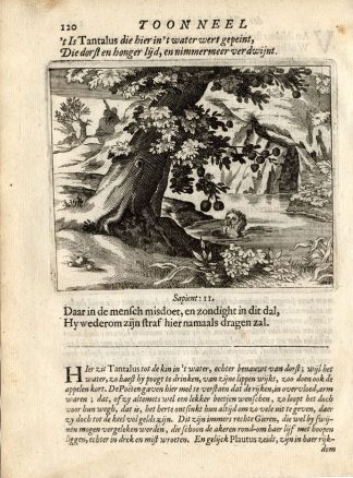 Antique Print-TANTALUS- Vondel-1661