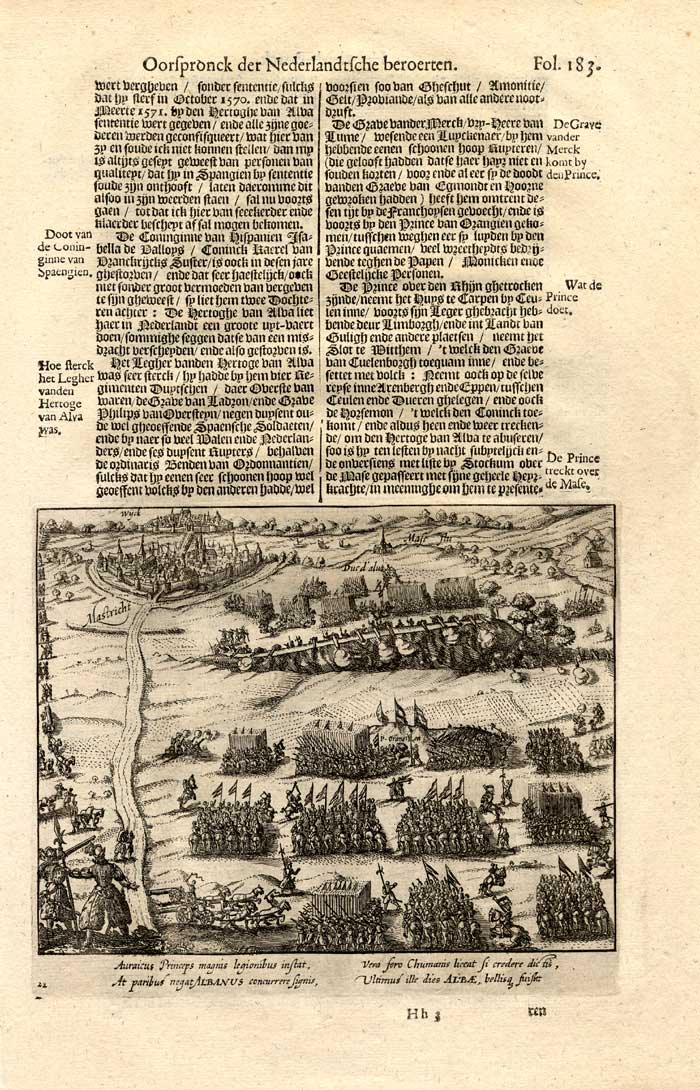 , Antique Prints-MAASTRICHT-WILLIAM-DOUSBERG-Bor-1621, Pictura Antique Prints